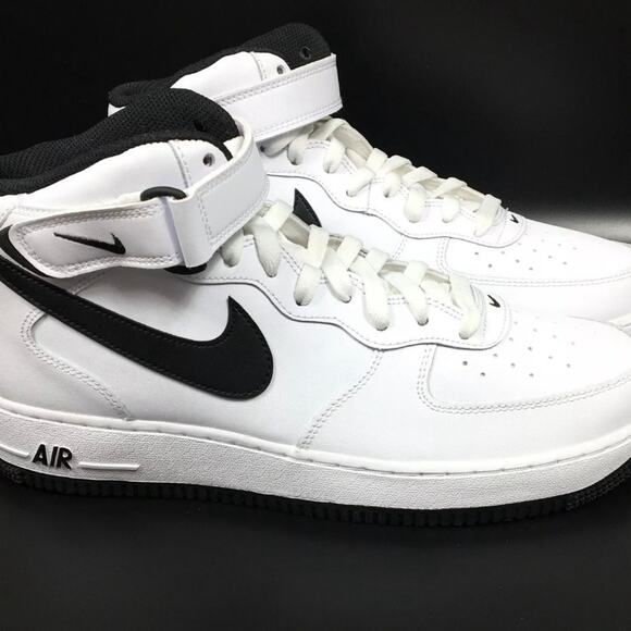 Nike Other - Nike Air Force 1 Mid '07 White Black Shoes Sneakers DV0806-101 Men's Size 14